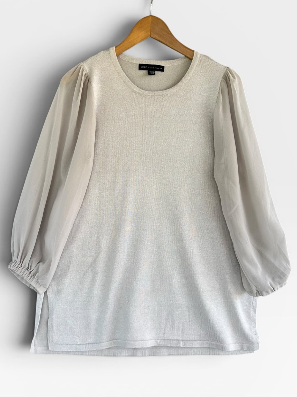 🎉5 for $45🎉 Joan vass top blouse shirt size M